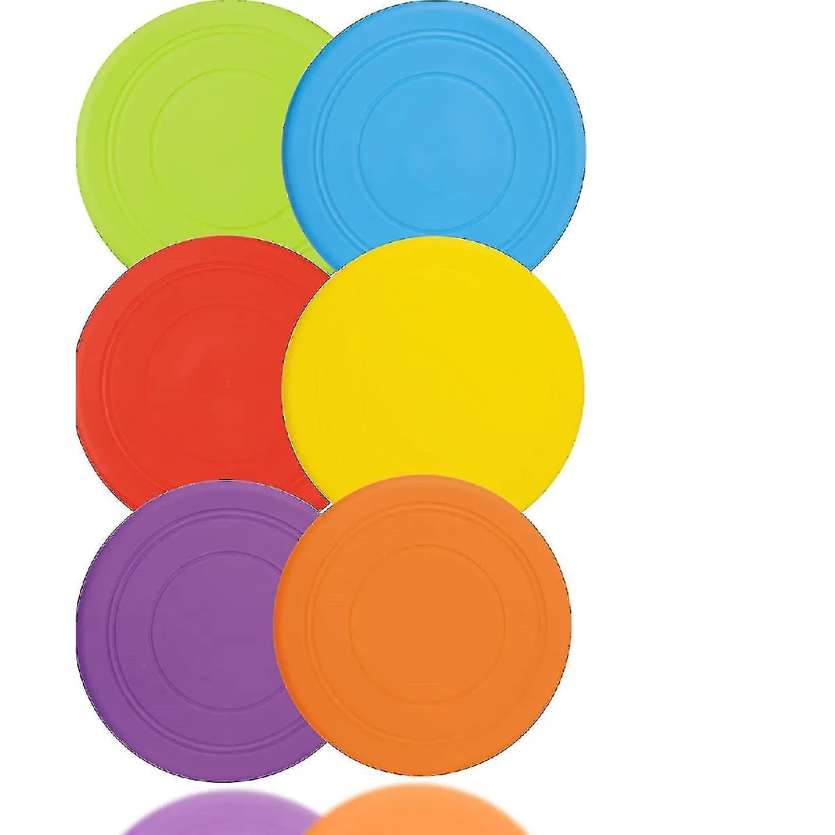 Comparer les prix de 6 Pack Silicone Dog Flying Disc Funny Dog Toy pour l'entraînement en plein air -ayane