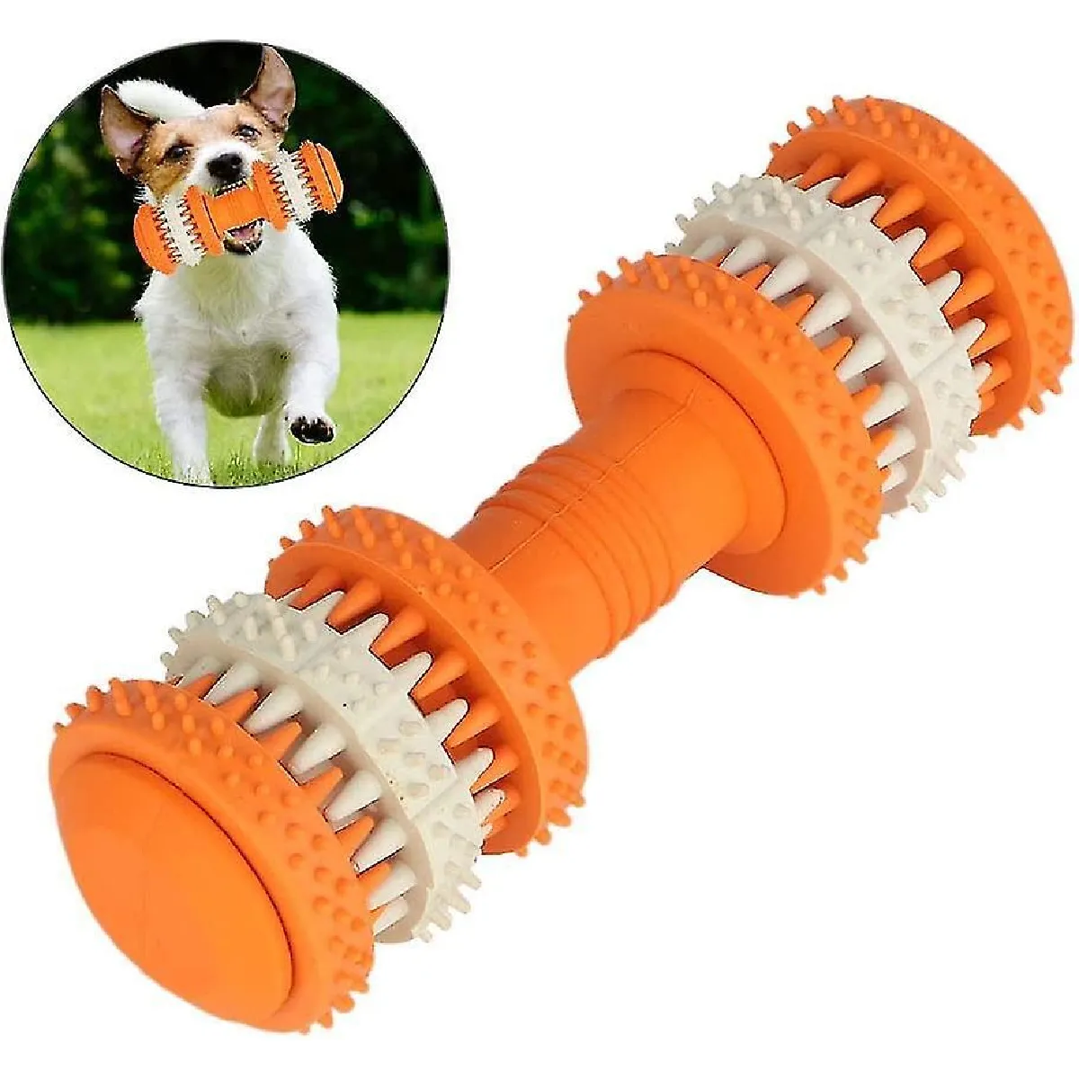 Meilleurs prix pour Jouets pour Chiens Haltères Jouets pour Chiens Jouets à Mâcher pour Chiens En Silicone Jouets d'entraînement Interactifs pour Animaux de Compagnie Voiture Dentaire