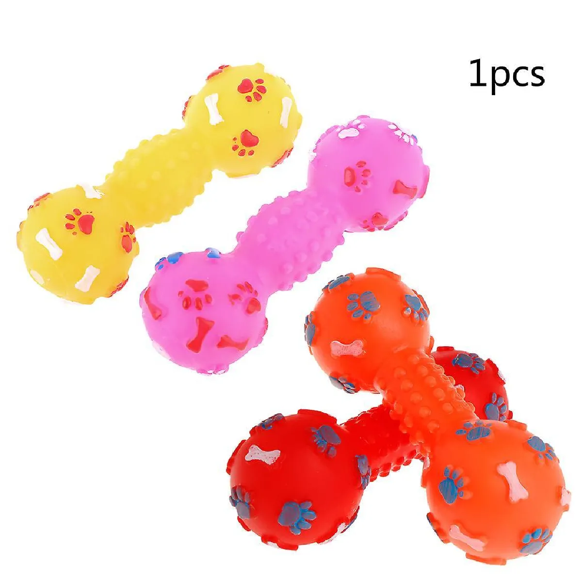 Meilleurs prix pour Jouet pour chien en forme d'haltère Jouet d'entraînement pour chien Jouet amusant et grinçant pour l'entraînement du chien et du chiot