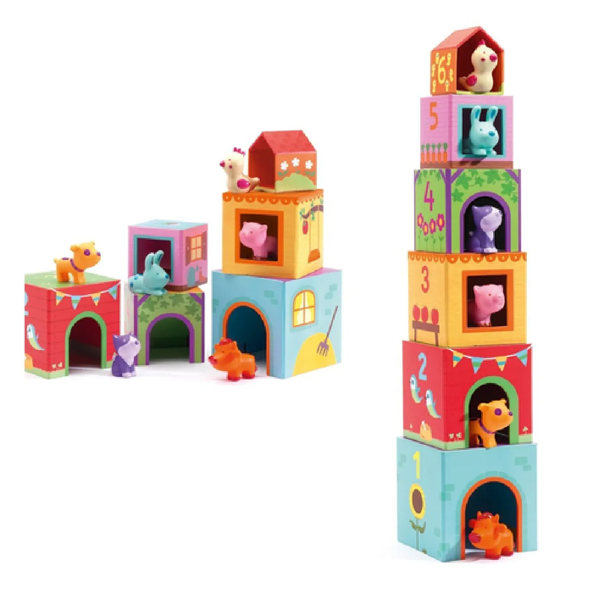 Djeco Cubes Topanifarm - Image 3