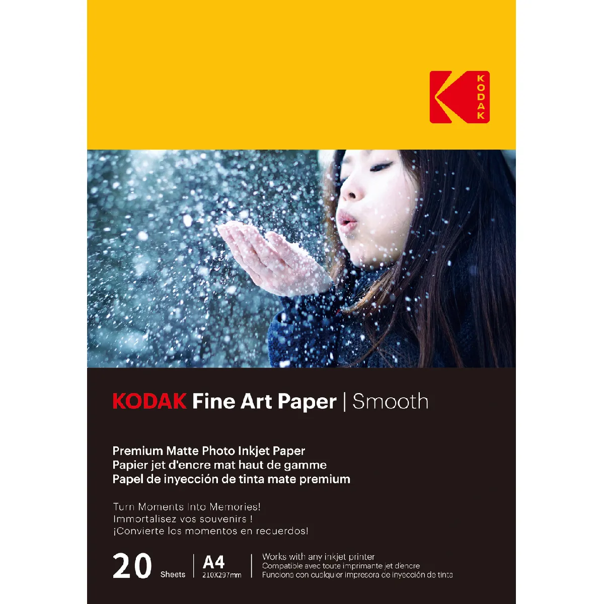 Kodak Papier Photo Mat 230g - A4 - 20 Feuilles Kodak Papier Photo Mat 230g - A4 - 20 Feuilles