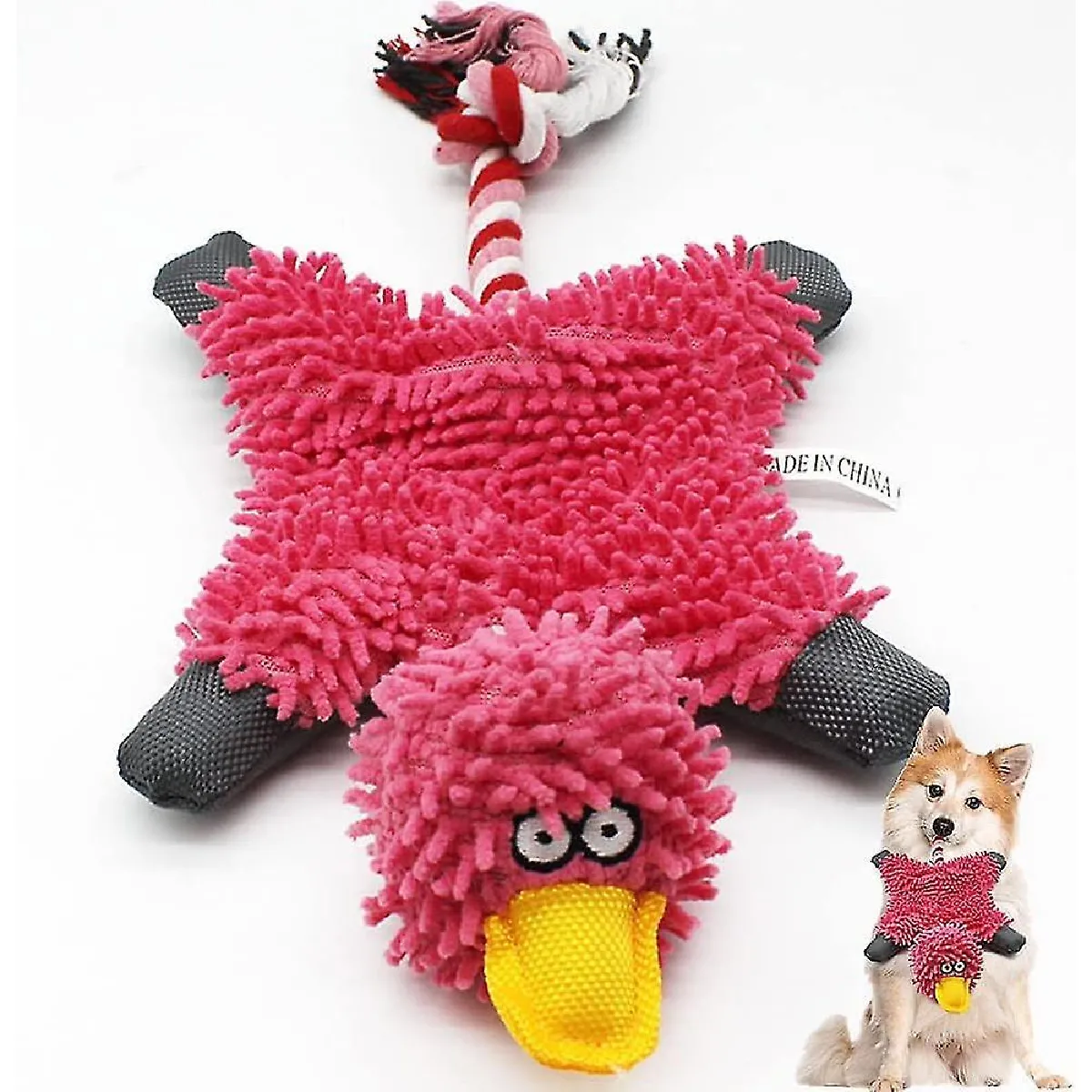 Comparer les prix de Jouets pour chien pour l'ennui, Jouets pour chien non rembourrés Jouets pour chien en peluche de canard Pour les petits, moyens et grands chiens