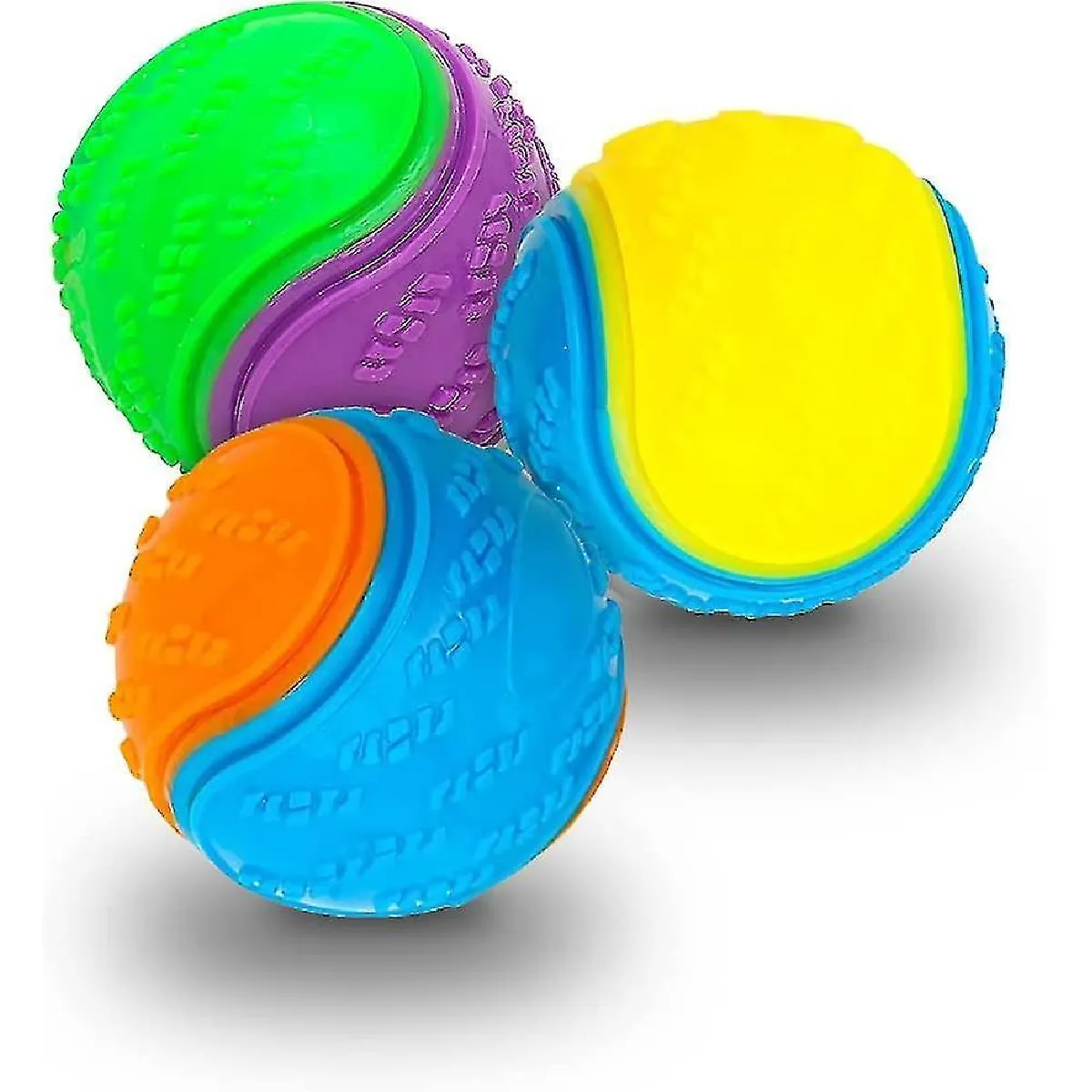 Meilleurs prix pour boule de Chien Grinçante 3pcs, jouet de Balle de Chien Scooby Doo Nettoyage Des Dents Chiot Jouet Interactif à Mâcher Durable