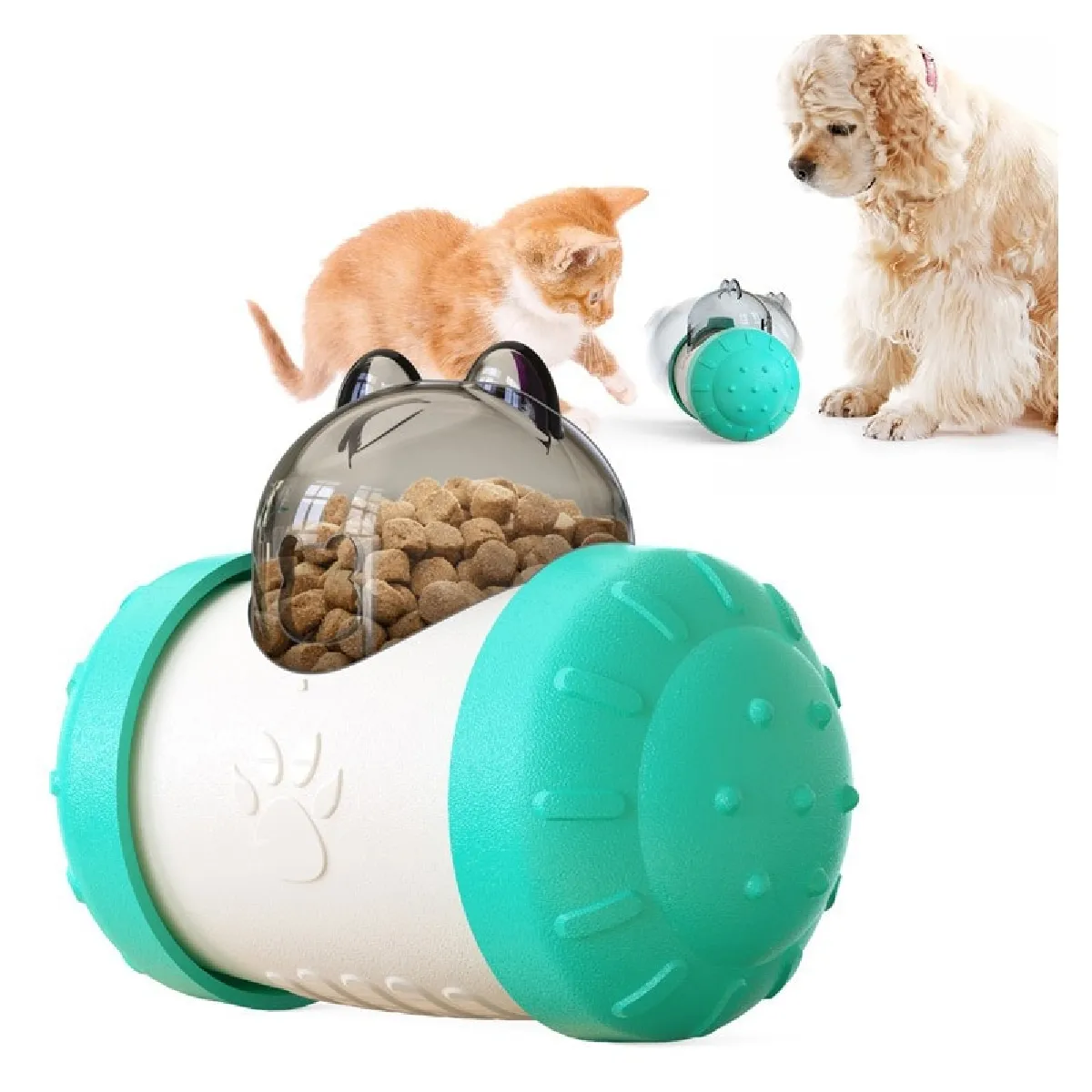 Comparer les prix de Chien chat bol d'élevage lent jouet conteneur de nourriture pour animaux de compagnie distributeur jouet pliable interactif boîte de traitement réglable sans électronique   jouets pour chat