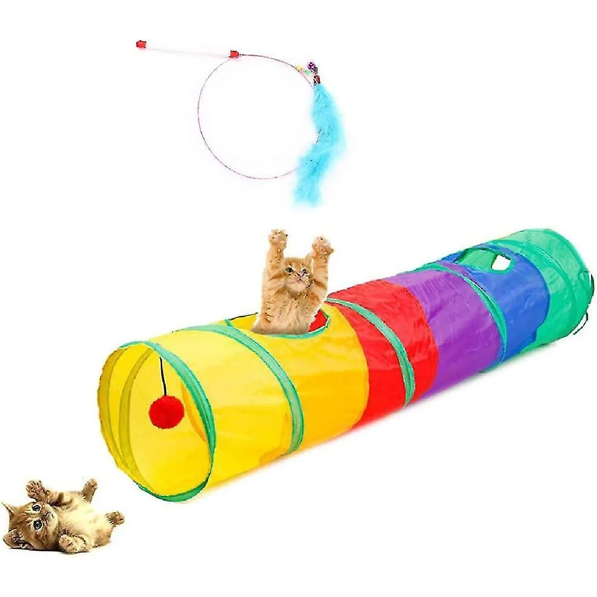 Comparer les prix de Jouets pour Chiens et Chats Jouets pour Chats Heilwiy Jouets pour Chiens Heilwiy Jouets pour Petits Animaux Heilwiy Tunnel de Jeu Heilwiy Tunnel de Chat Cadeau