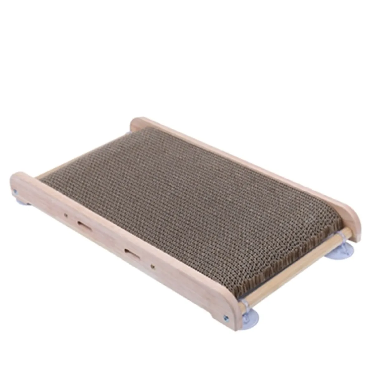 Meilleurs prix pour Miao Xianer bois massif griffe verticale canapé anti-rayures chat jouets chat fournitures papier ondulé chat griffe panneau