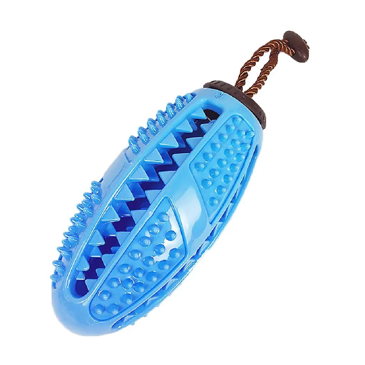 Meilleurs prix pour Brosse à dents pour chiot avec mangeoire Jouet à mâcher en caoutchouc sans BPA pour le nettoyage des dents du chien