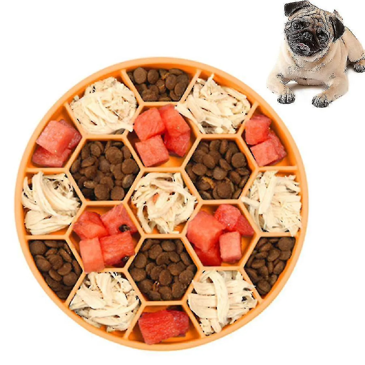 Comparer les prix de Bol pour chien Slowly Bowly Plat interactif pour chien