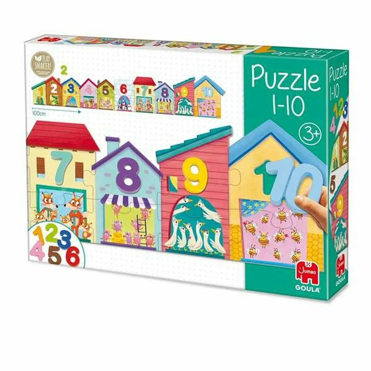 Diset Puzzle Enfant En Bois Animaux - 10 Pièces