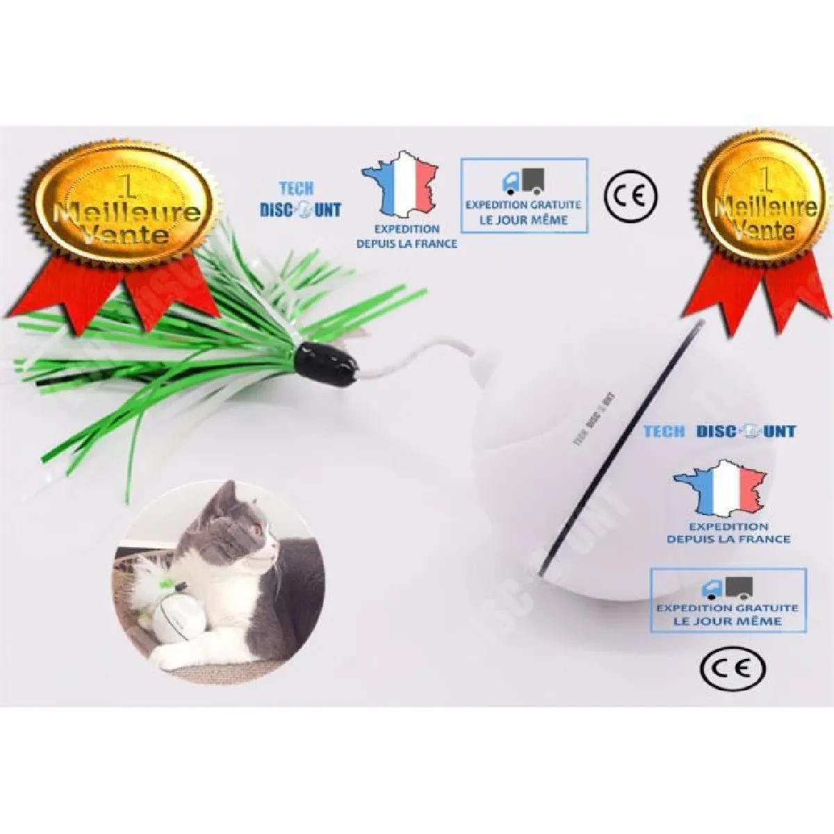 Meilleurs prix pour TD Boule Chat Jouet Ball - Vert