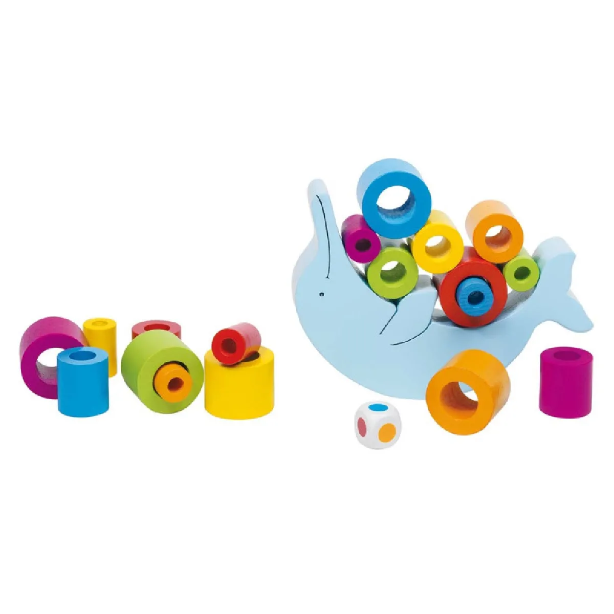Goki Dauphin Équilibriste En Bois - Multicolore