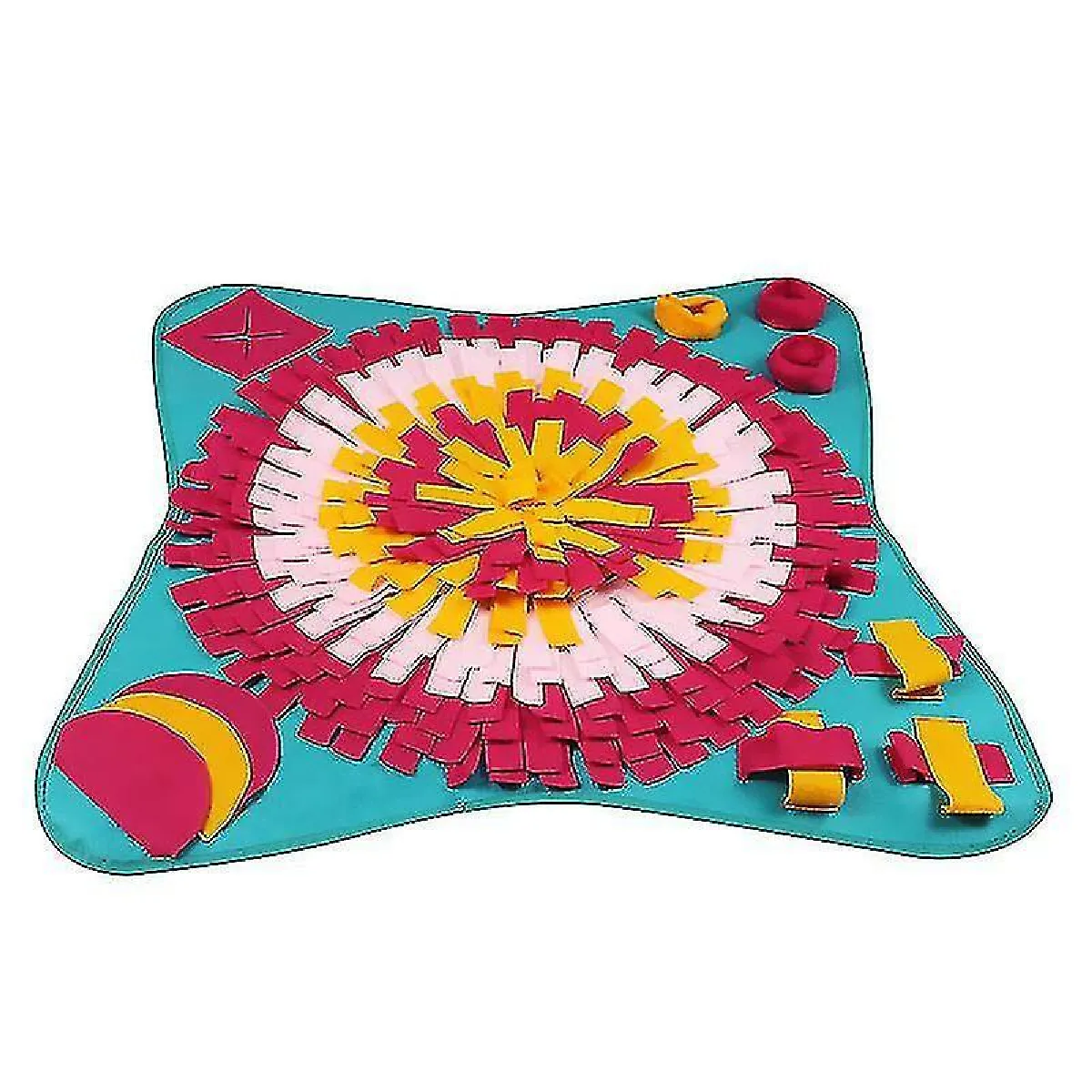 Comparer les prix de Tapis d'éveil pour chien Jeu d'alimentation interactif Ventouses tournesol Tapis d'alimentation pour chien avec casse-tête Encourage