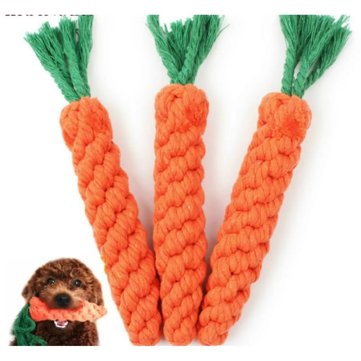 Meilleurs prix pour Corde jouet pour chien - Carotte