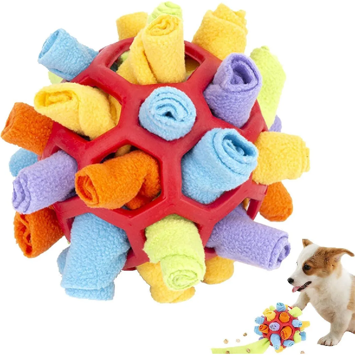 Meilleurs prix pour Jouets De Puzzle Interactifs Pour Chiens, balle à renifler Pour Chiens, balle de jouets interactifs Pour Chiens, jouet de Puzzle Pour Chien, balle d'entraînement, jeu Éducatif à Alimentation Lente, stimulat pour Chien