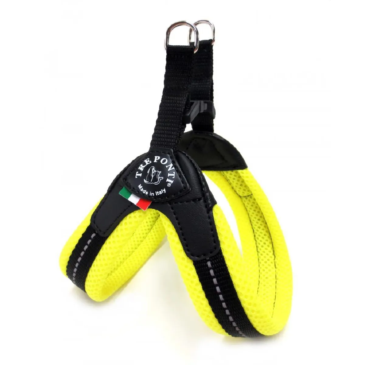 Comparer les prix de Tre Ponti Easy Fit Mesh Fix Neon Harnais pour Chien Jaune 1,5 g
