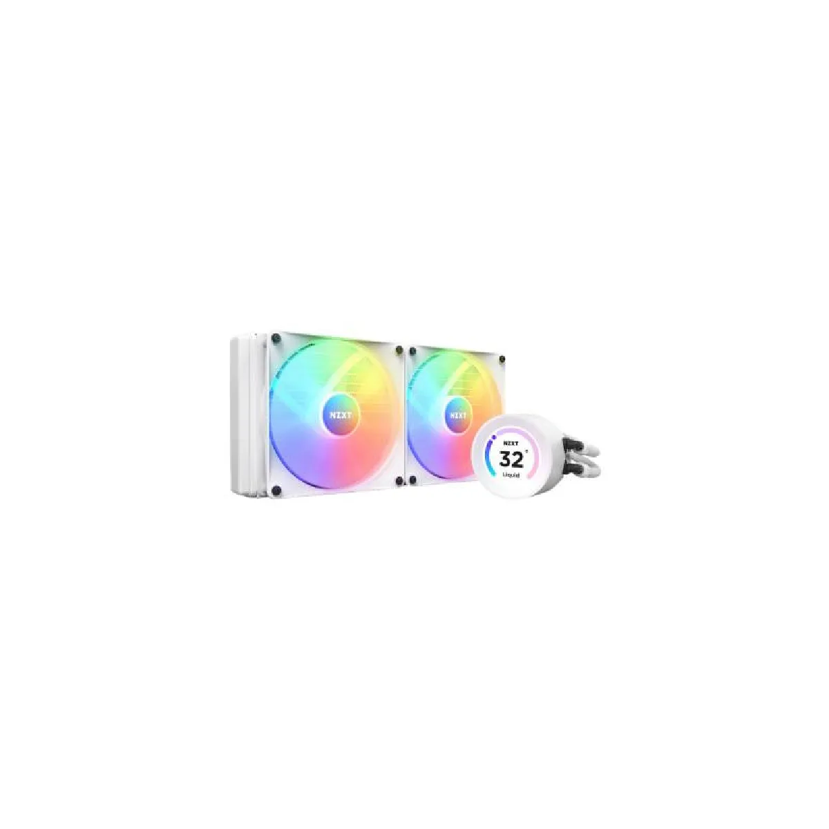 Refrigeration Liquide NZXT Kraken Elite 280 RGB 280mm 2 Ventilateurs Blanc - Image 5