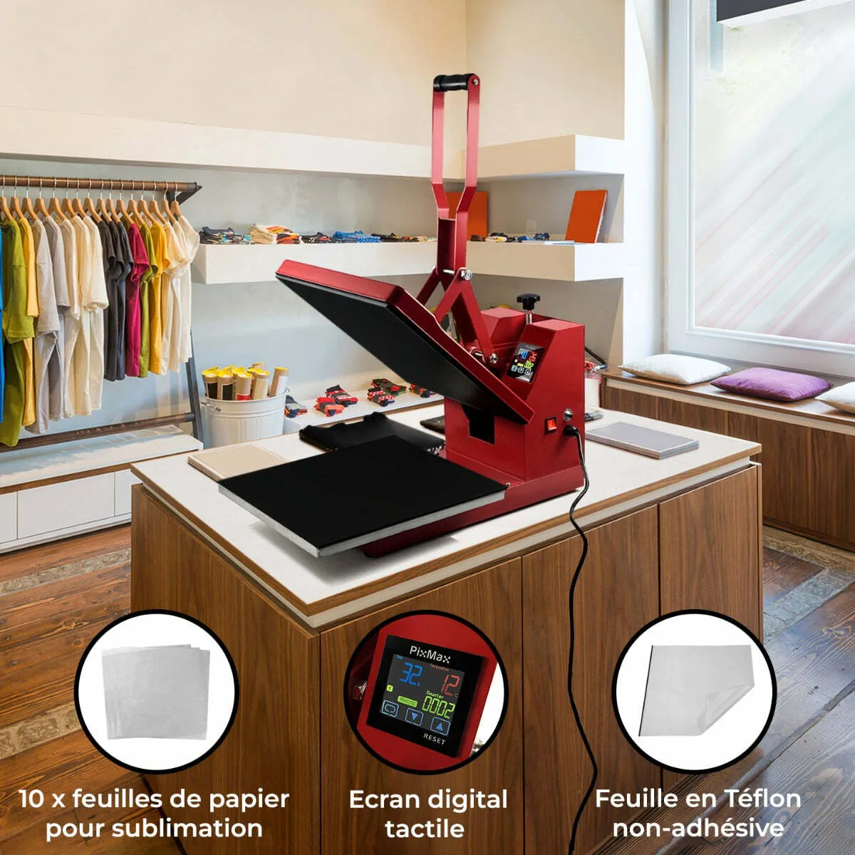 Monstershop Kit Papier Transfert Sublimation - 10 Feuilles