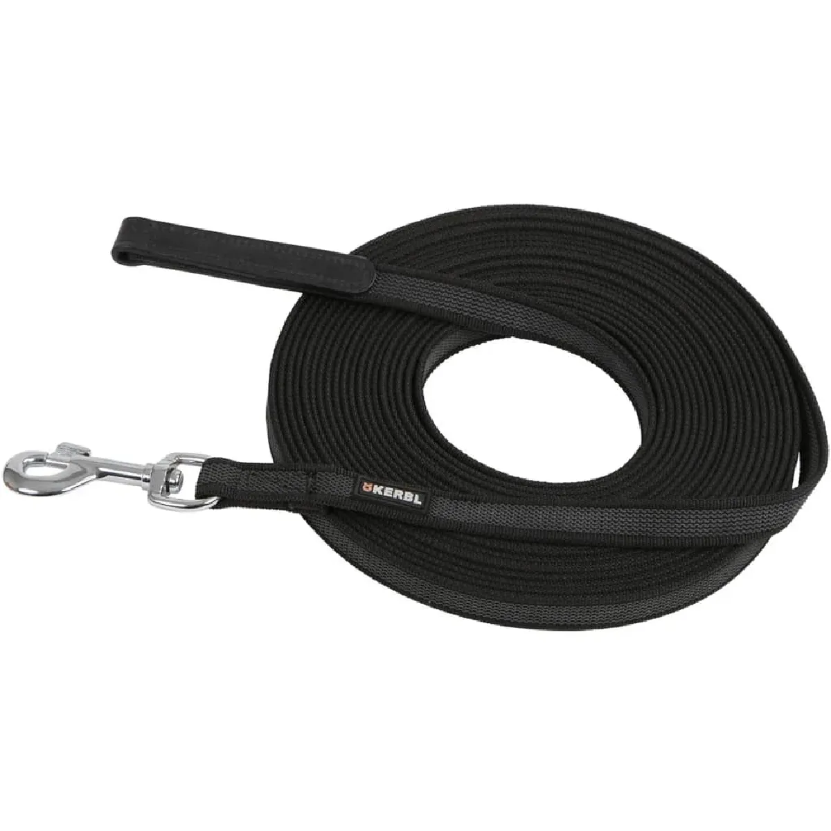 Kerbl Laisse pour chiens - Caoutchouc - Noir - 10m Kerbl Laisse pour chiens - Caoutchouc - Noir - 10m