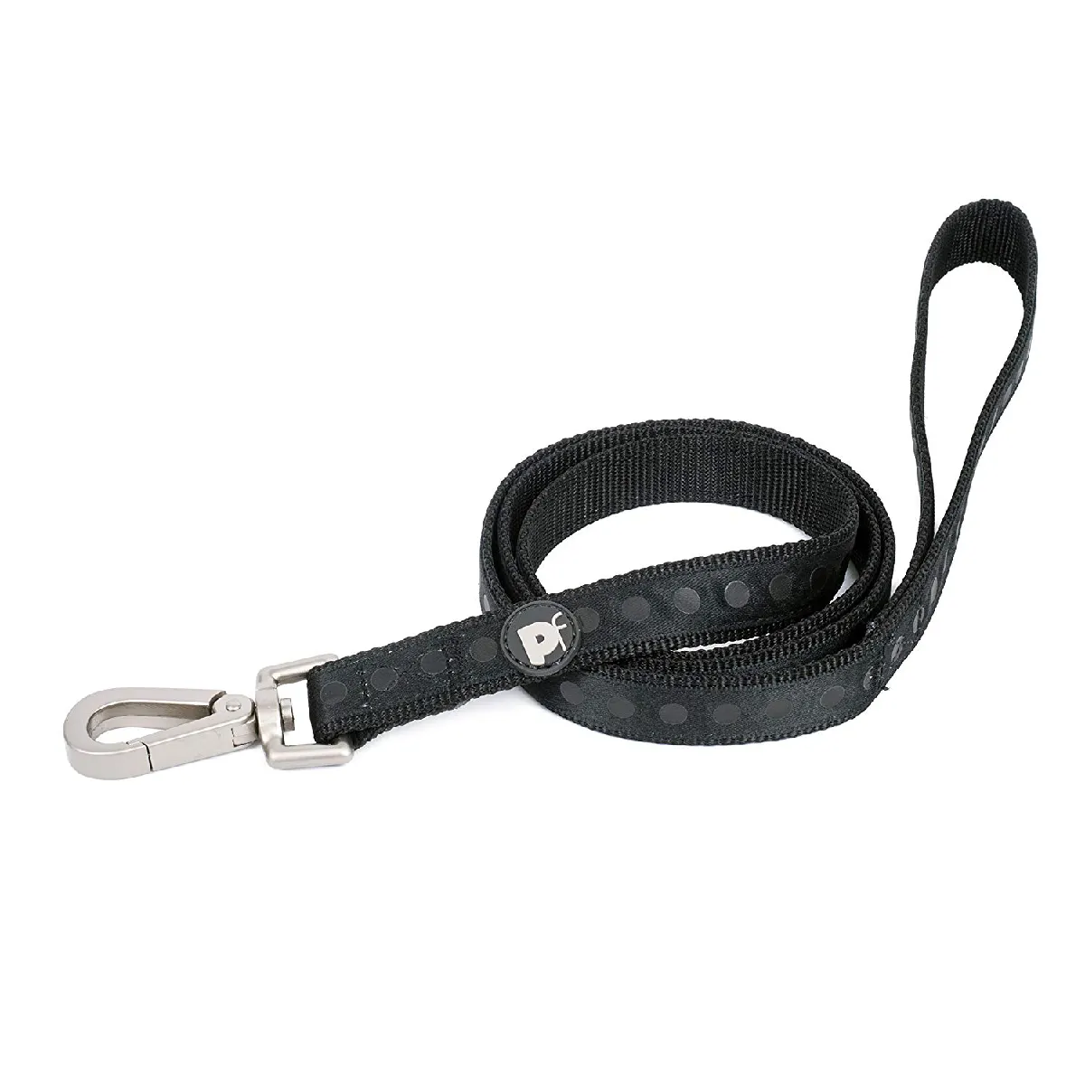 Comparer les prix de Petface Ensemble Tonal Pois Impression Laisse pour Chien, Medium, Noir