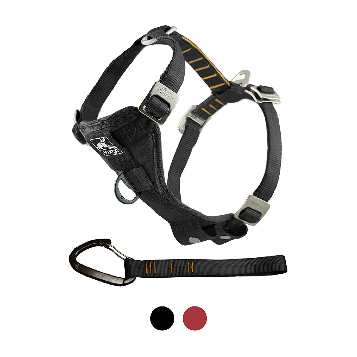 Comparer les prix de Kurgo Harnais de sécurité pour chien, Système d'attache sur ceinture de sécurité universel avec mousqueton , Taille: M ? Adapté pour chiens de taille moyenne, Taille ajustable, Noir, Enhanced Strength Tru-Fit Smart Harness, 01802