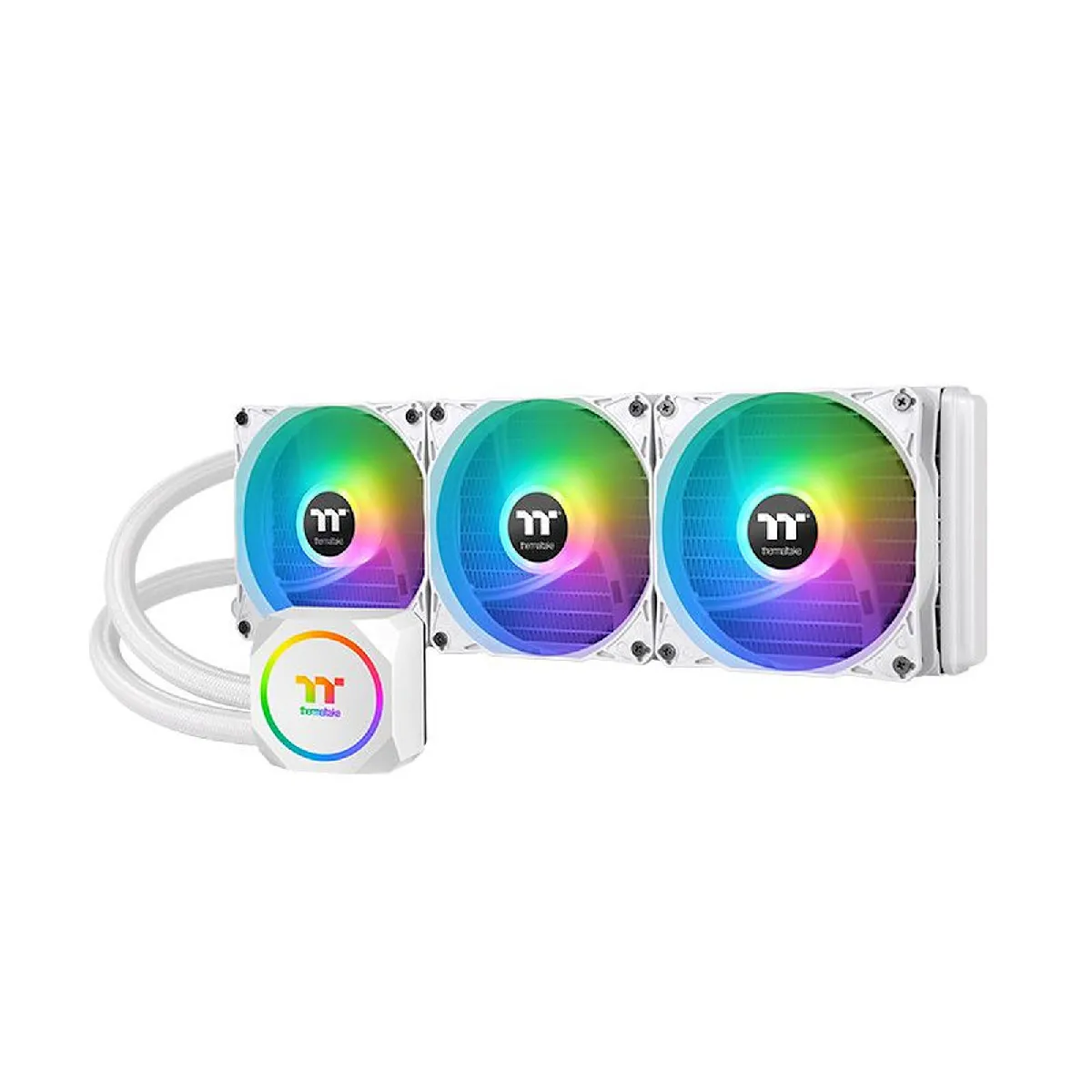 Kit de refroidissement liquide Thermaltake TH360 ARGB Sync Snow Edition 360 mm - Image 3