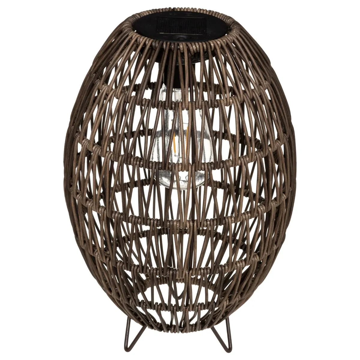 Atmosphera Lampe à poser solaire - Marron