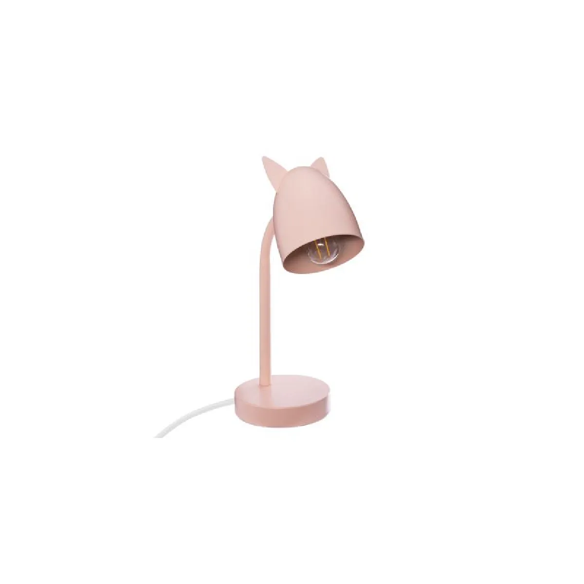 Atmosphera Rose Lampe À Poser Chat Métal