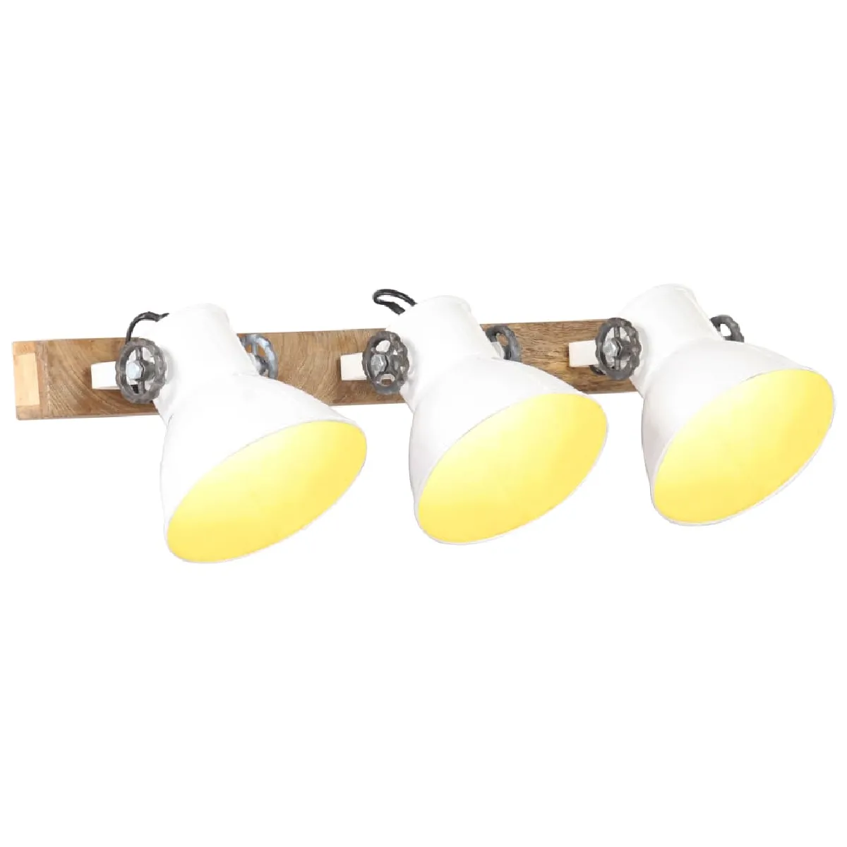 Vidaxl Lampe murale industrielle - Blanc/Marron