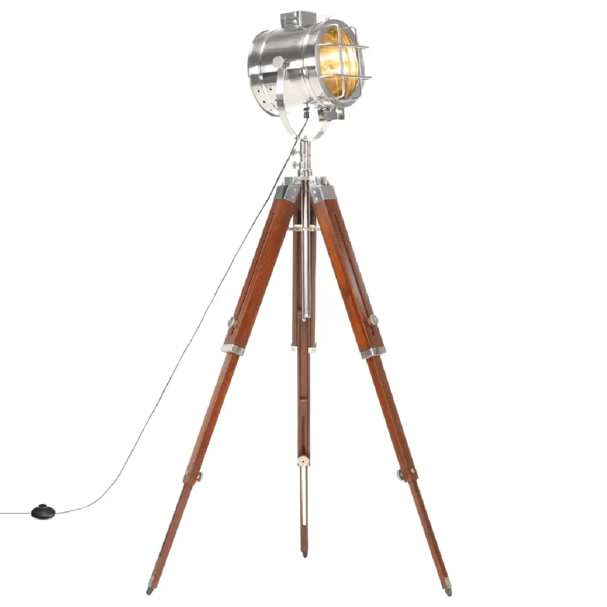 VidaXL Lampadaire Trépied Bois - vue 5