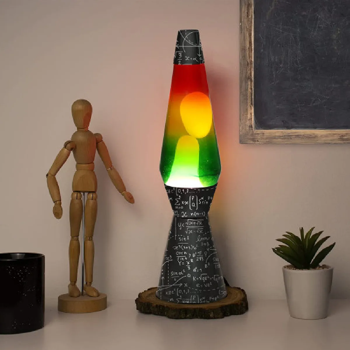 Magneticland Lampe à lave Matematik - Multicolore