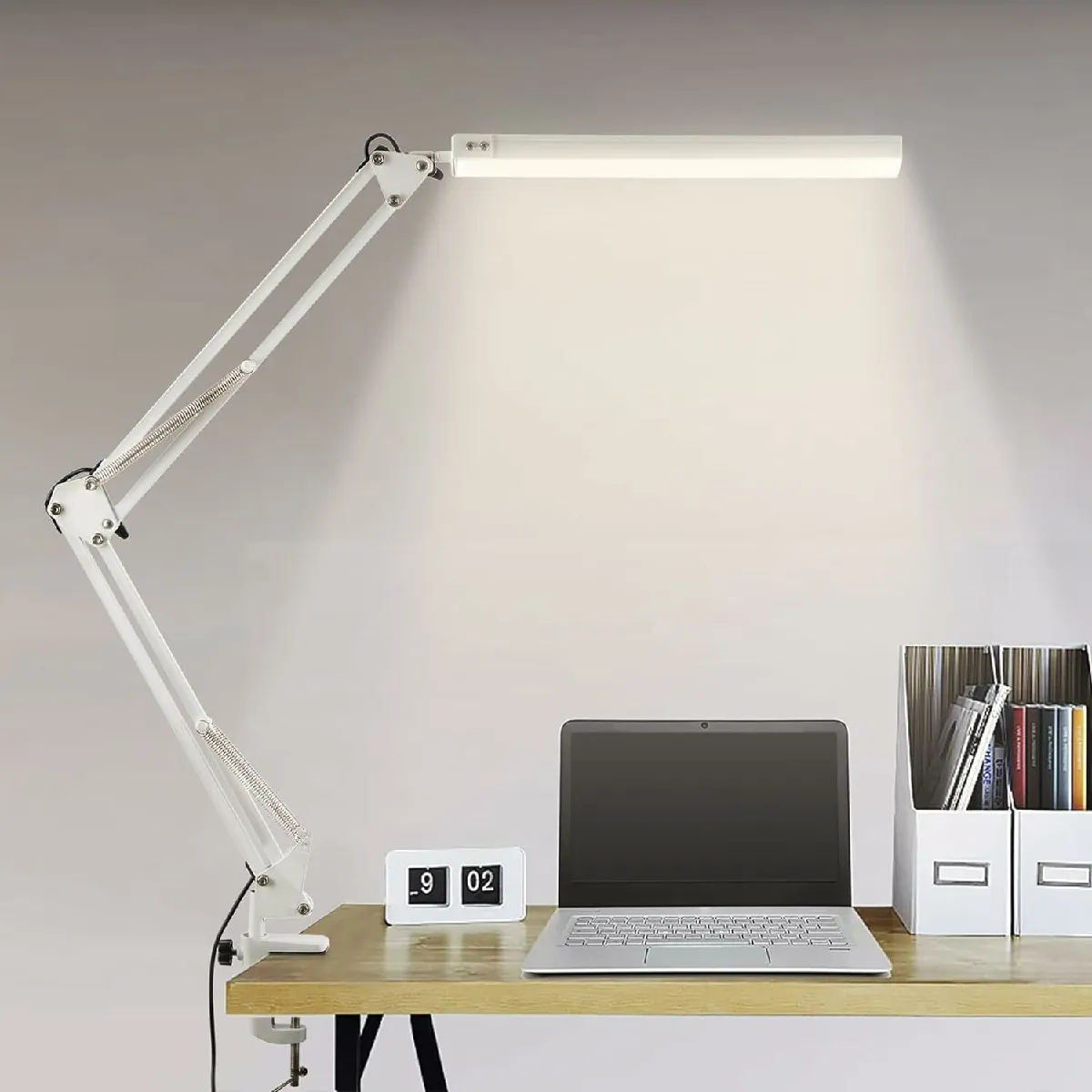 Vendos85 Lampe de bureau LED à pince - Blanc Vendos85 Lampe de bureau LED à pince - Blanc