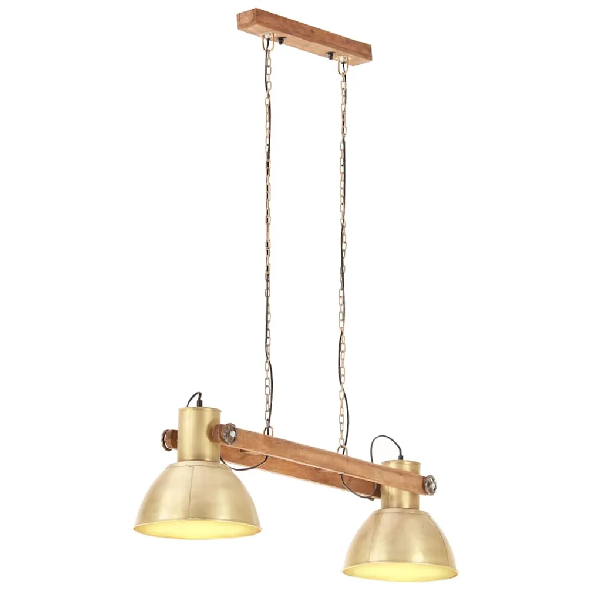 VIDAXL - Lampe Suspendue Industrielle - E27 - Laiton - Image 2