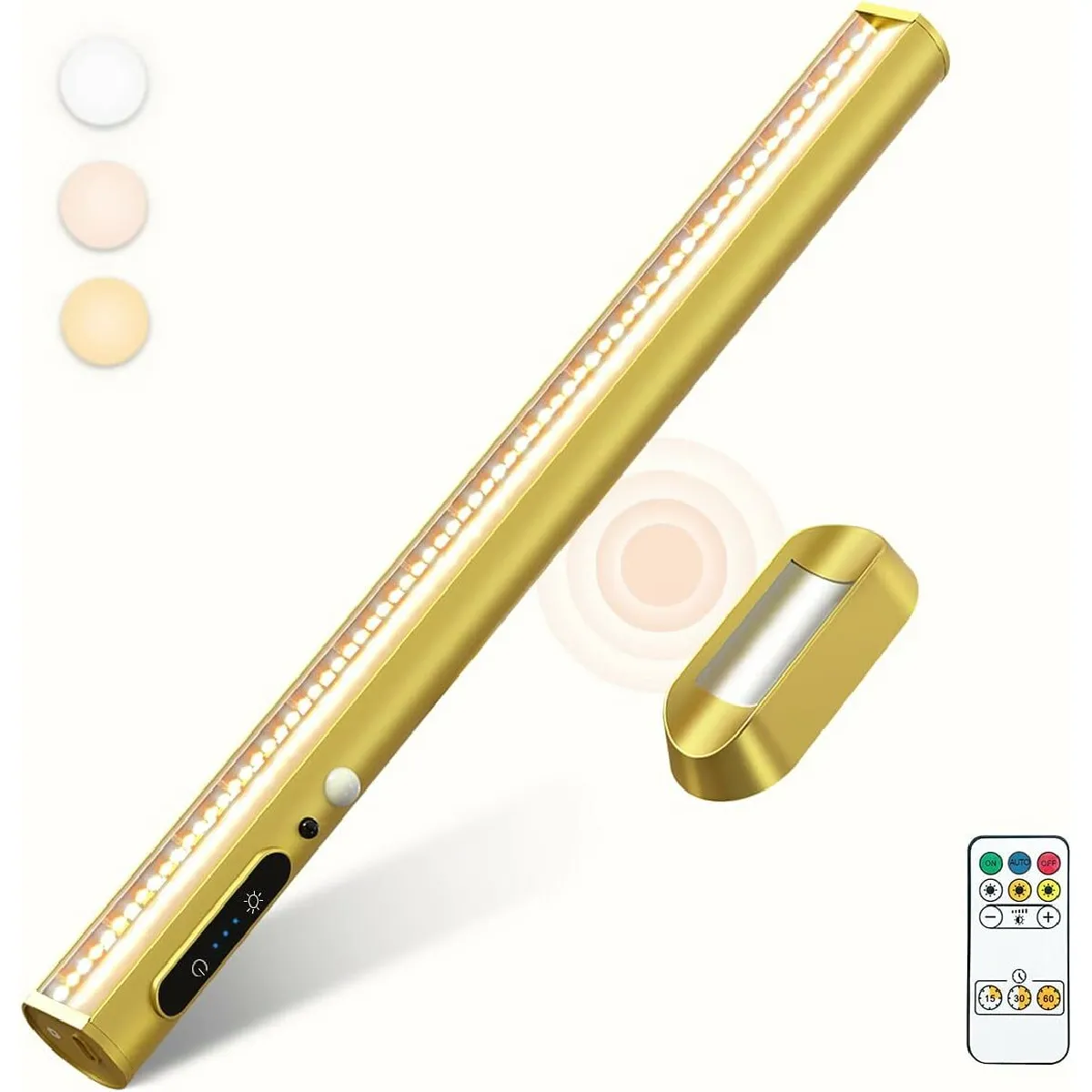 Vendos85 Lampe de bureau LED sans fil - Jaune