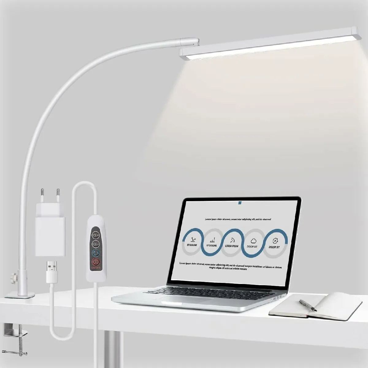 Vendos85 Lampe de bureau LED - Blanc Vendos85 Lampe de bureau LED - Blanc
