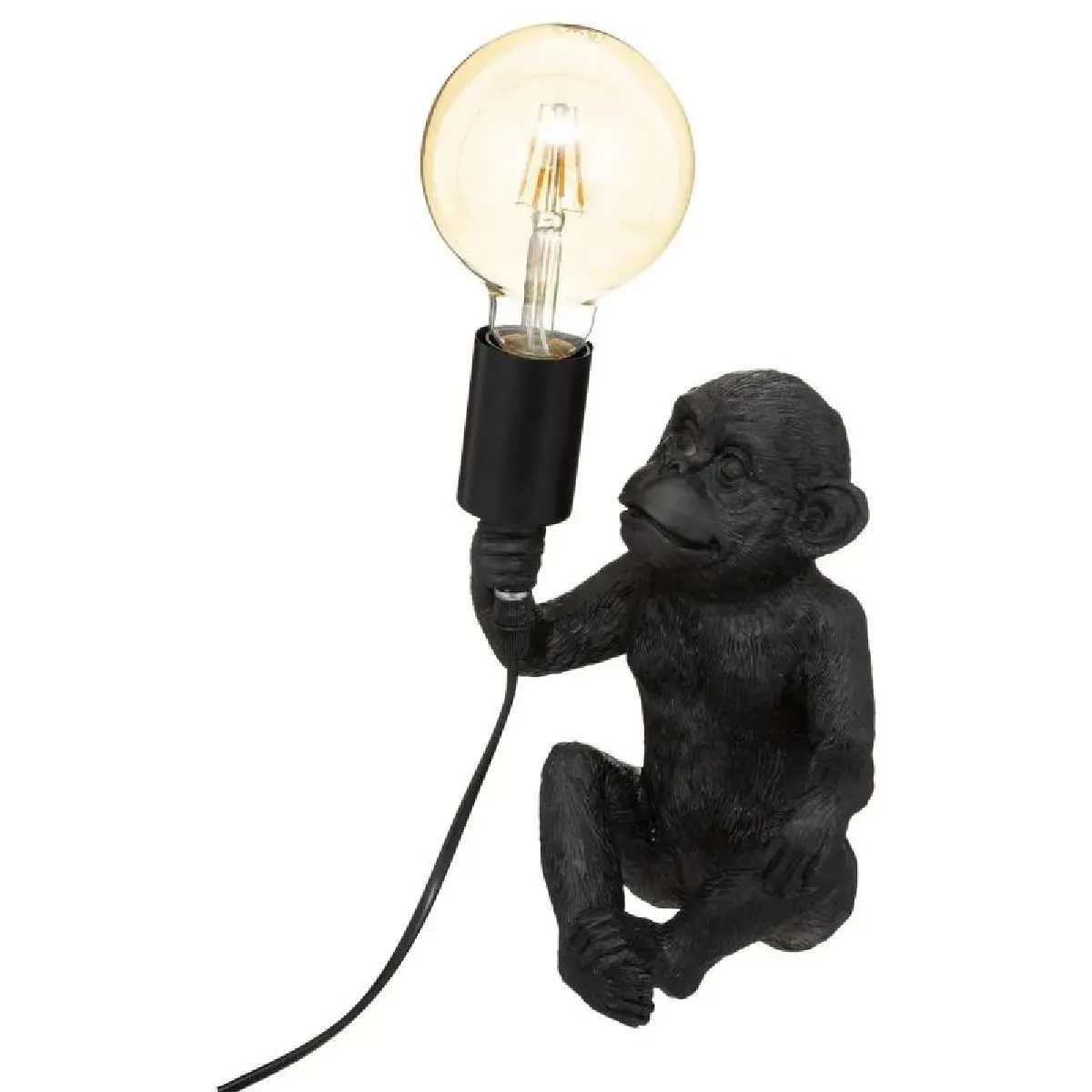 Non Communiqué Noir Lampe À Poser Atmosphera Singe 24Cm - Image 3