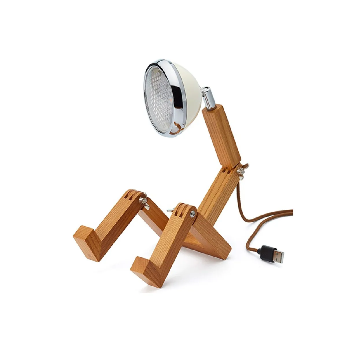 Lampe de bureau Mini Mr Wattson - Blanc vintage