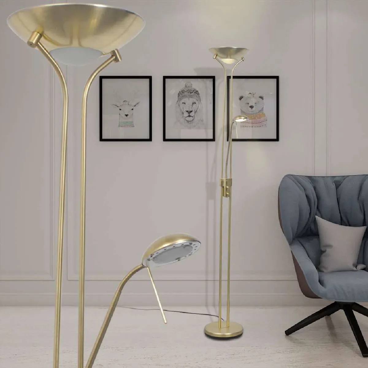 VidaXL Lampadaire LED Réglable - vue 2
