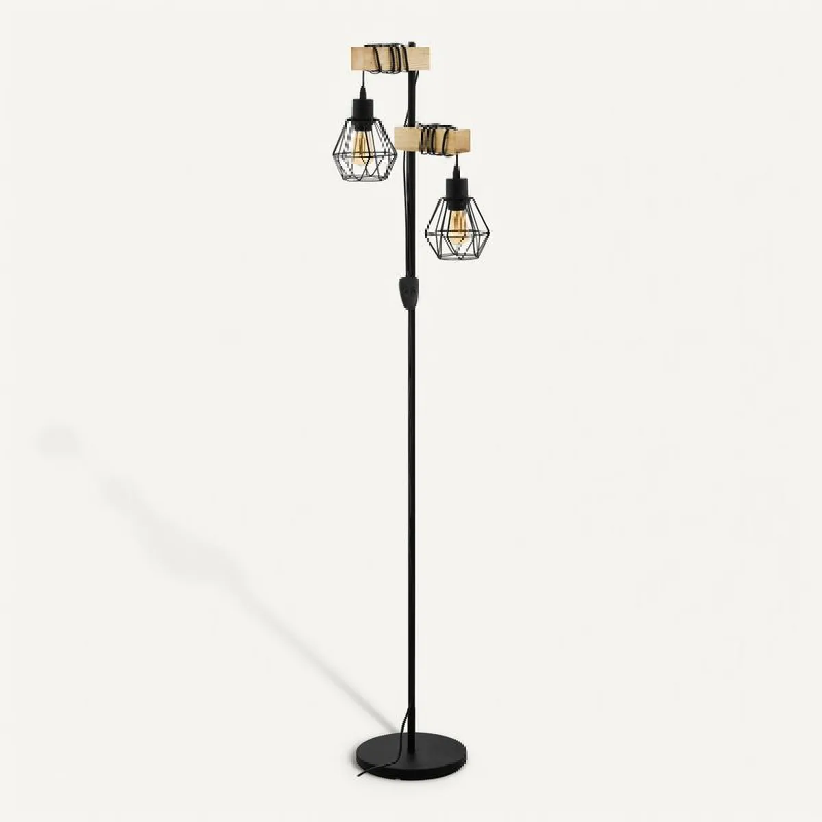 But Noir Lampadaire 2 Lumières Townshend5