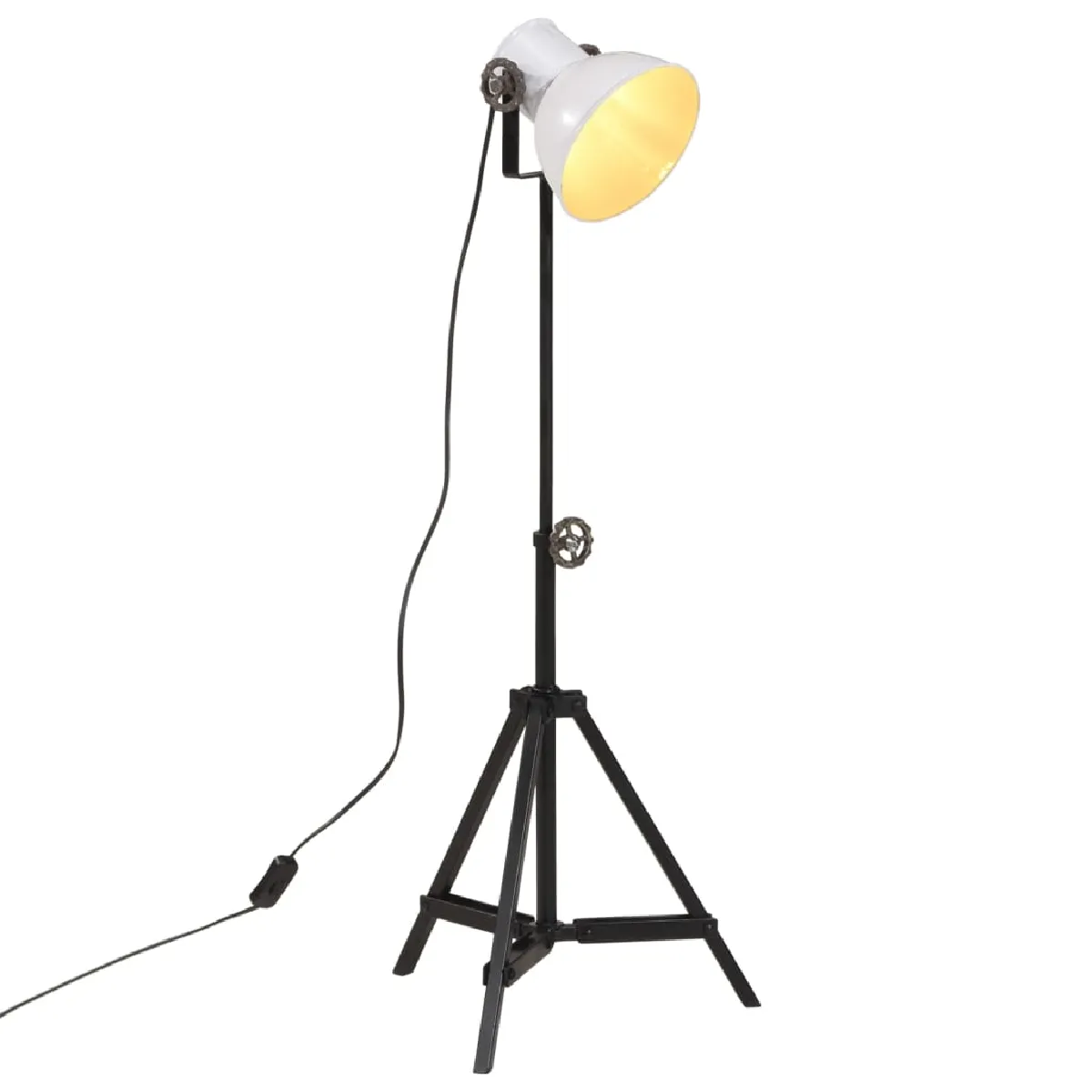 vidaXL Lampadaire - Blanc