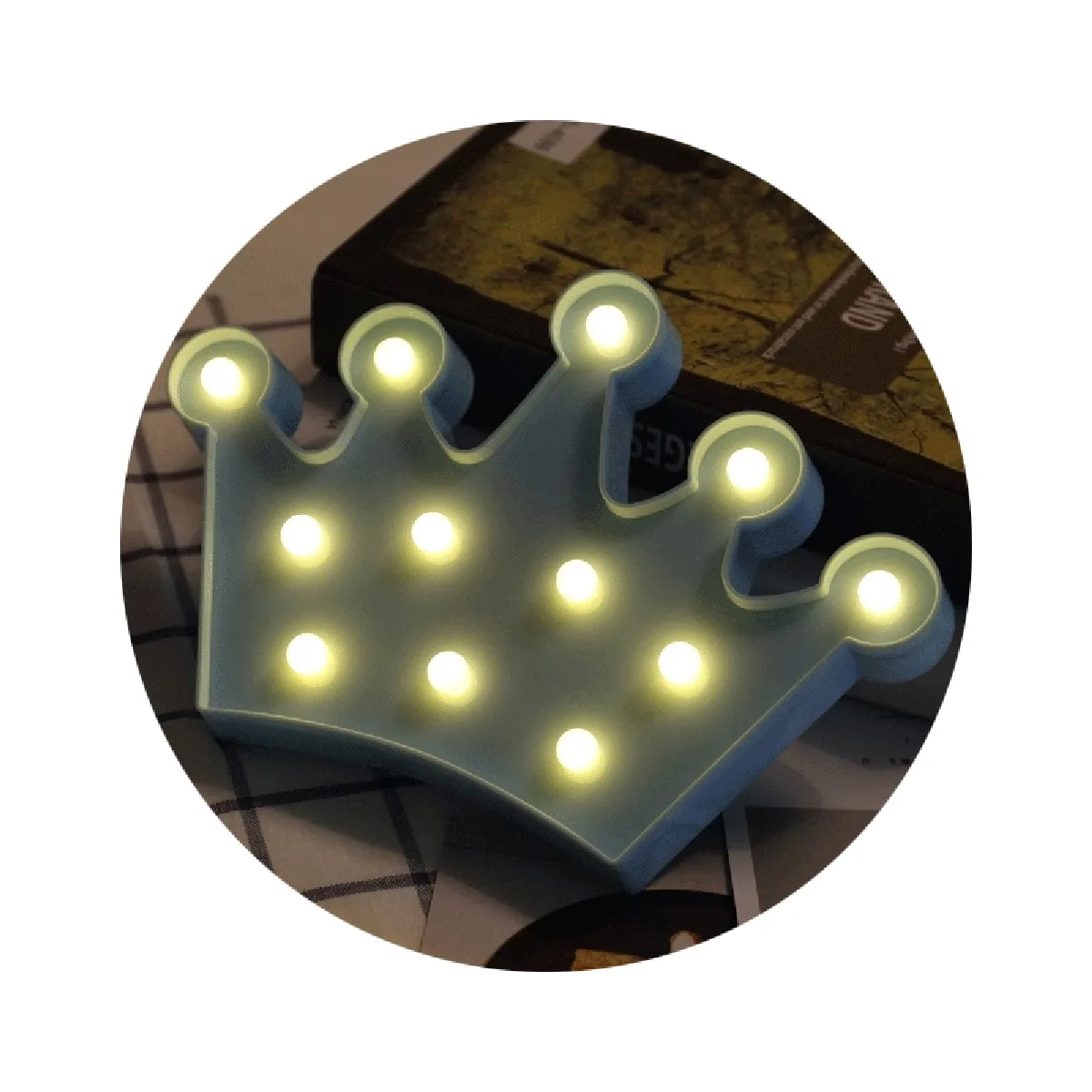Yonis Lampe LED de salon - Bleu