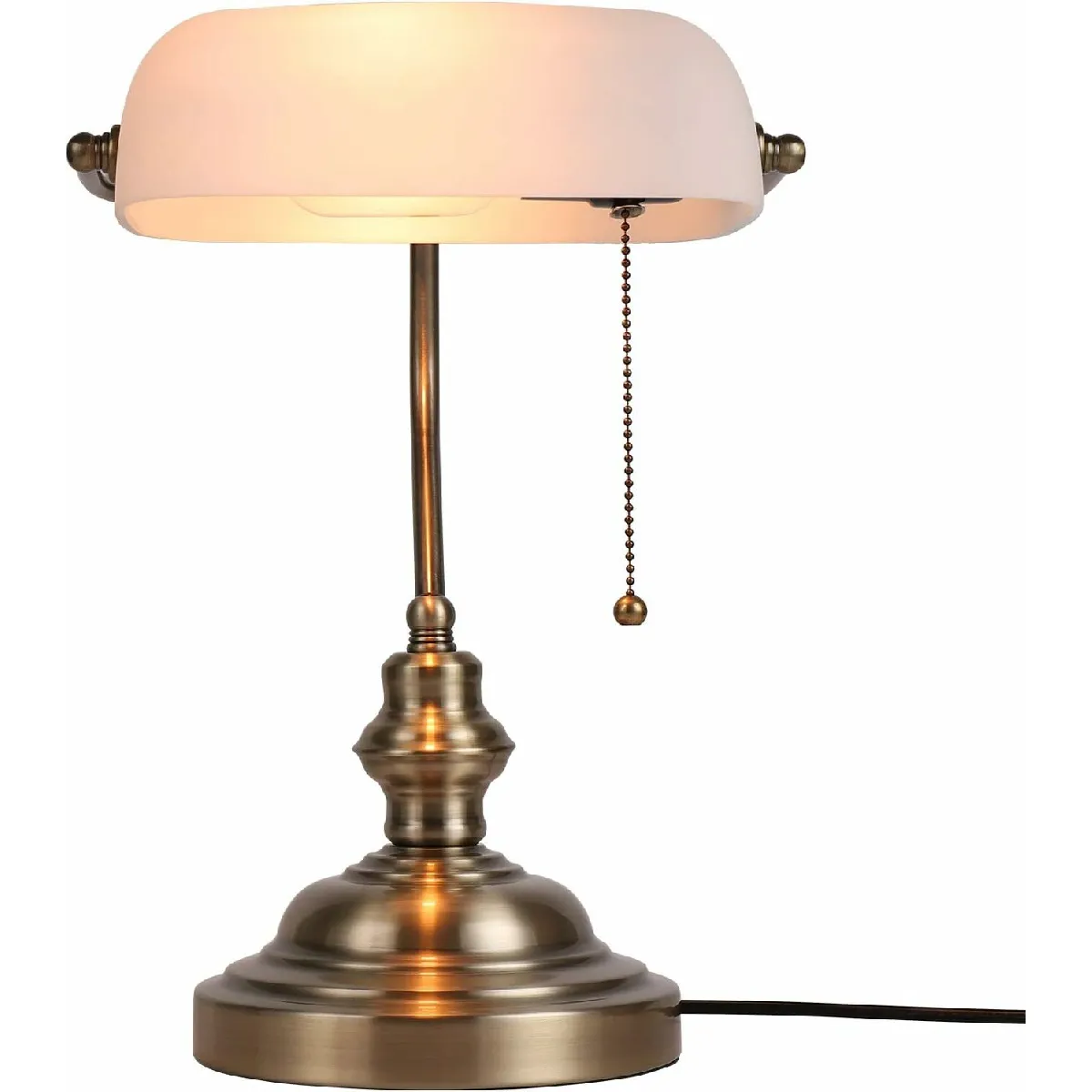 Vendos85 Lampe de bureau classique - Marron