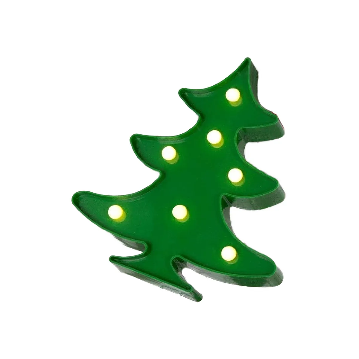 Yonis Lampe décorative sapin - Jaune
