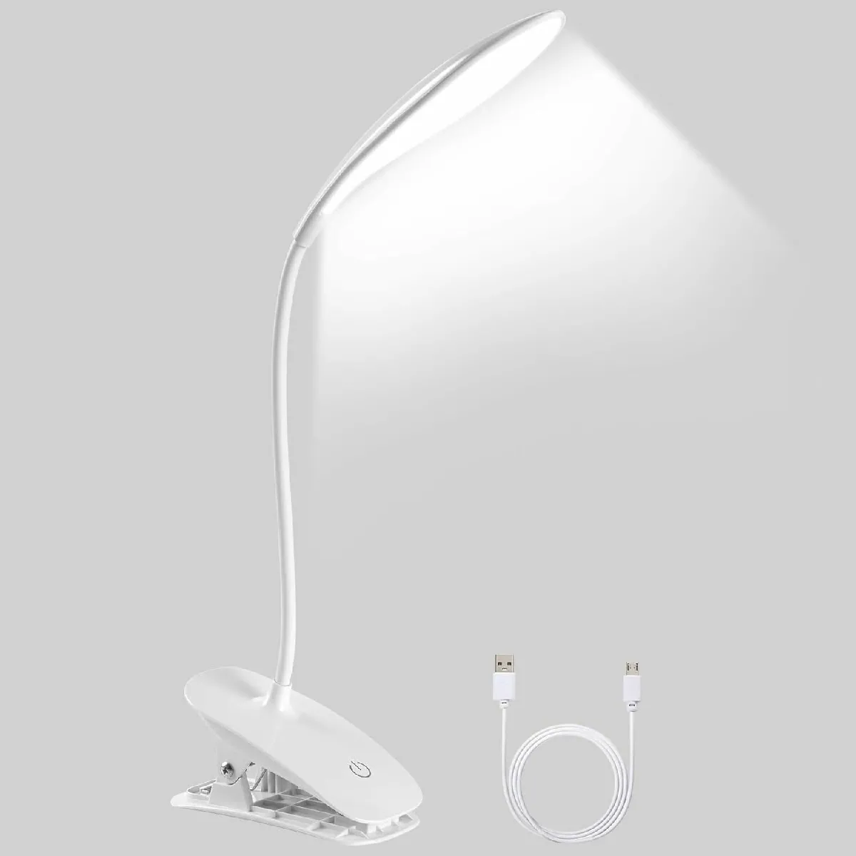 Vendos85 Lampe de bureau à clip - Blanc Vendos85 Lampe de bureau à clip - Blanc