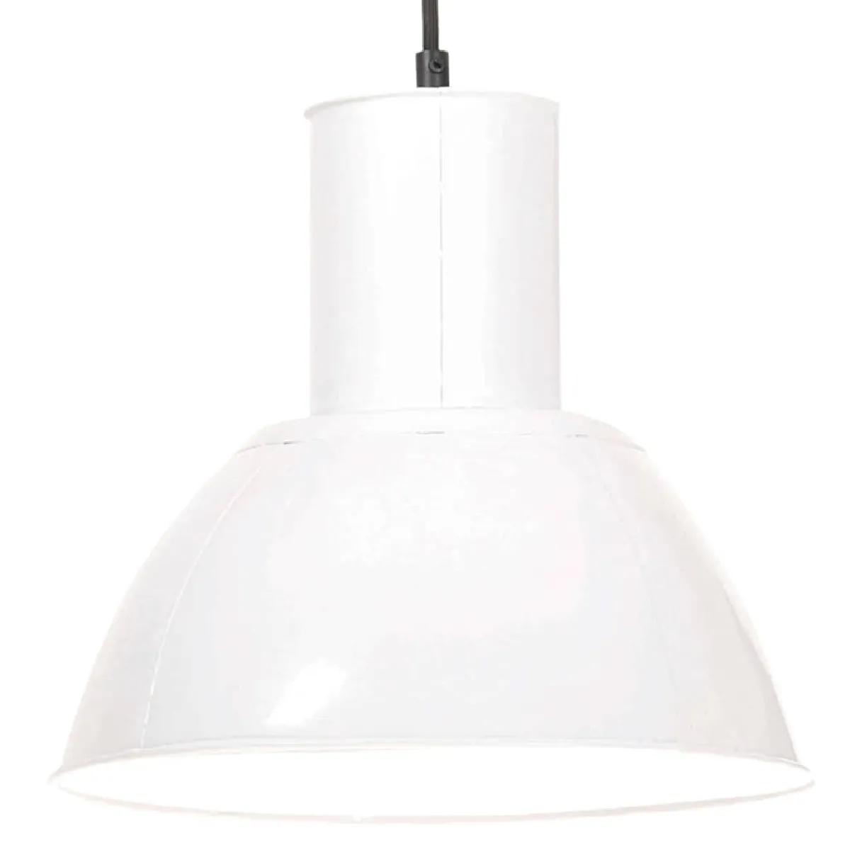 VIDAXL - Lampe suspendue - Ronde - 28,5 cm - Blanc - Image 2