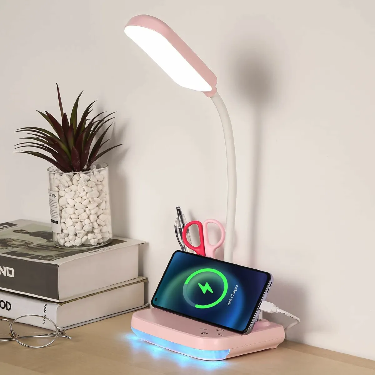 Vendos85 Lampe de bureau LED rechargeable - Rose Vendos85 Lampe de bureau LED rechargeable - Rose