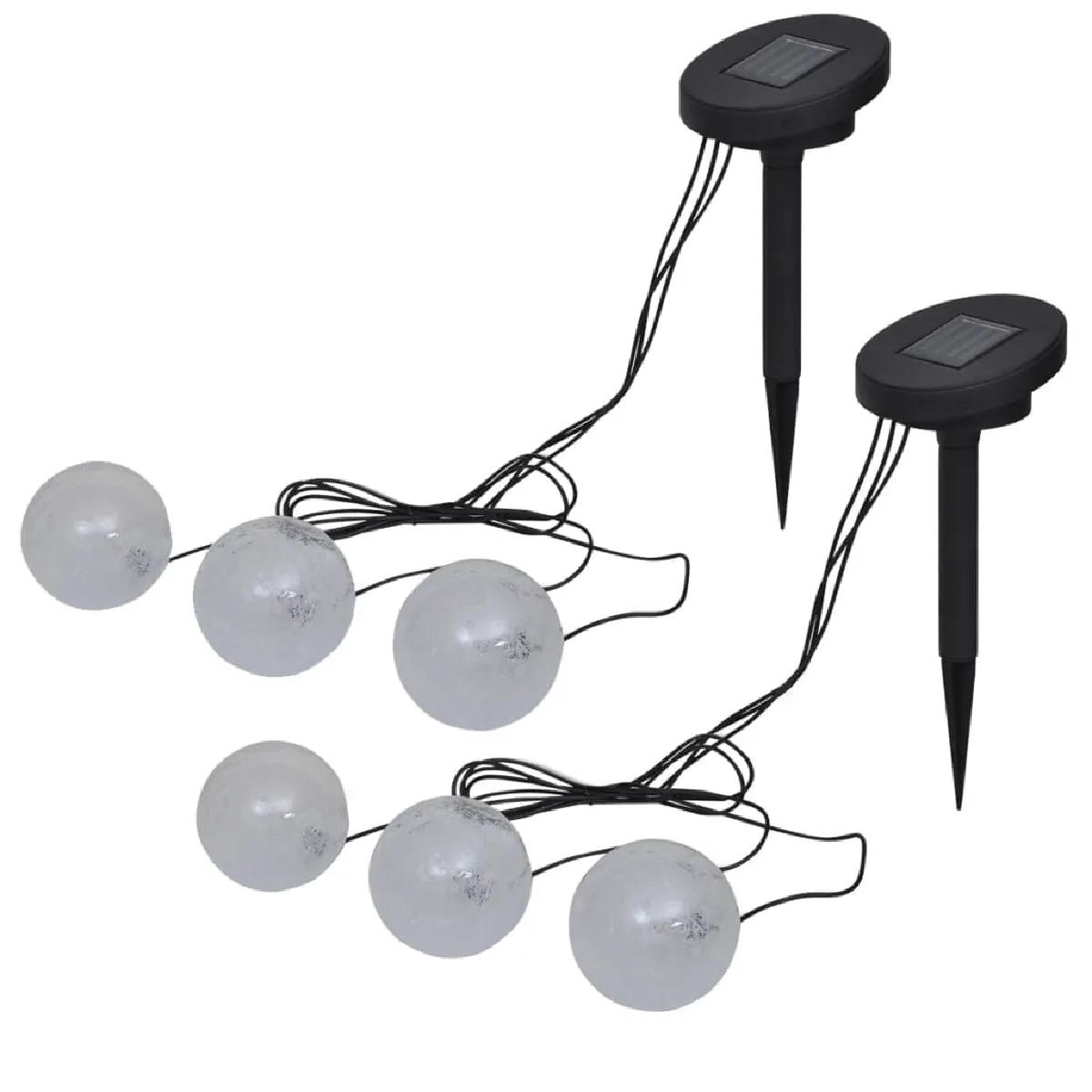vidaXL Lampes flottantes à LED 6 pcs pour étang et piscine - vue 2