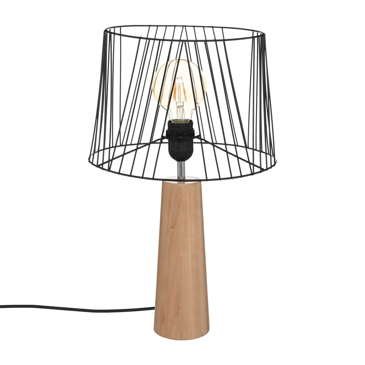 Atmosphera Lampe à poser Joe - Noir