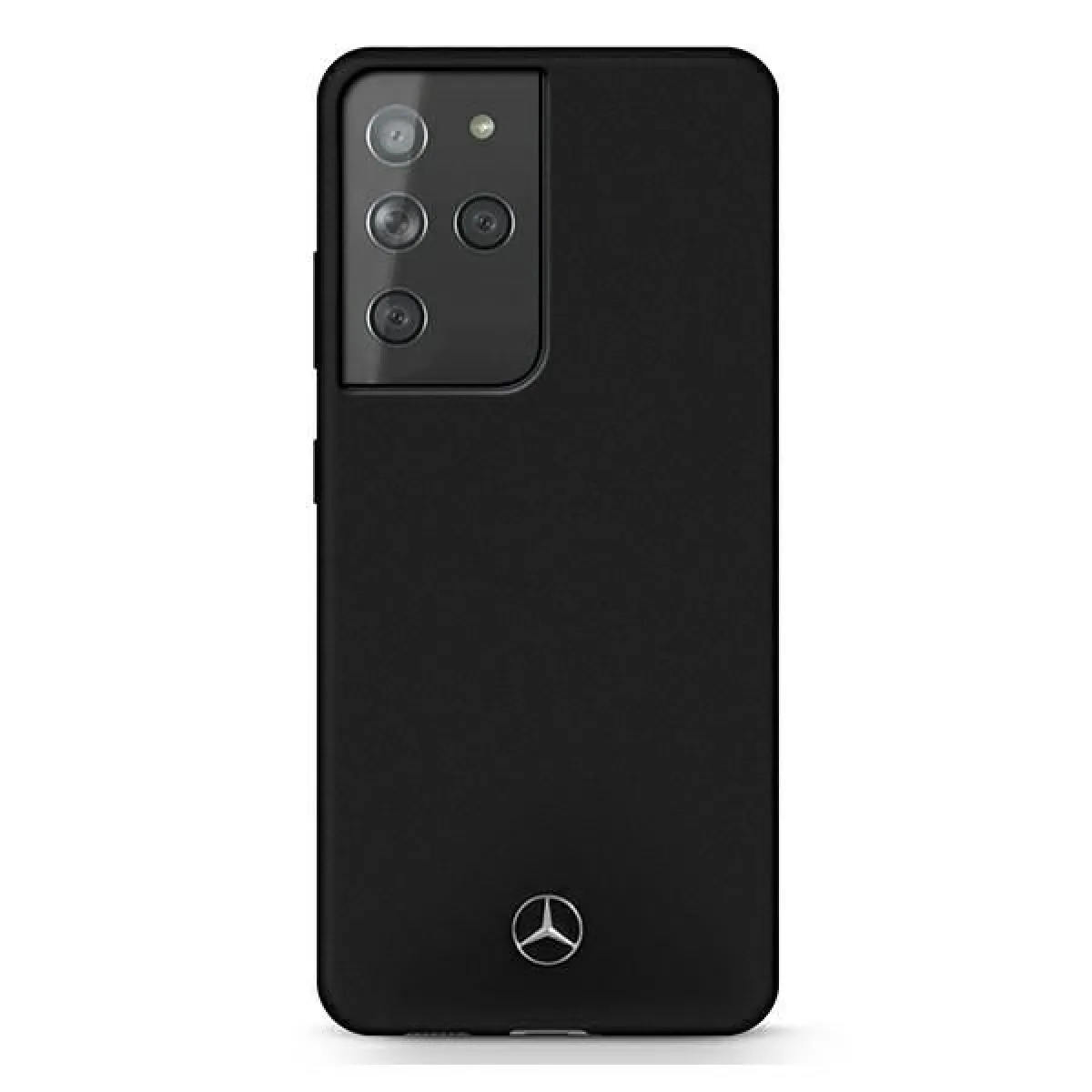 Mercedes Noir Étui Silicone Line Samsung Galaxy S21 Ultra
