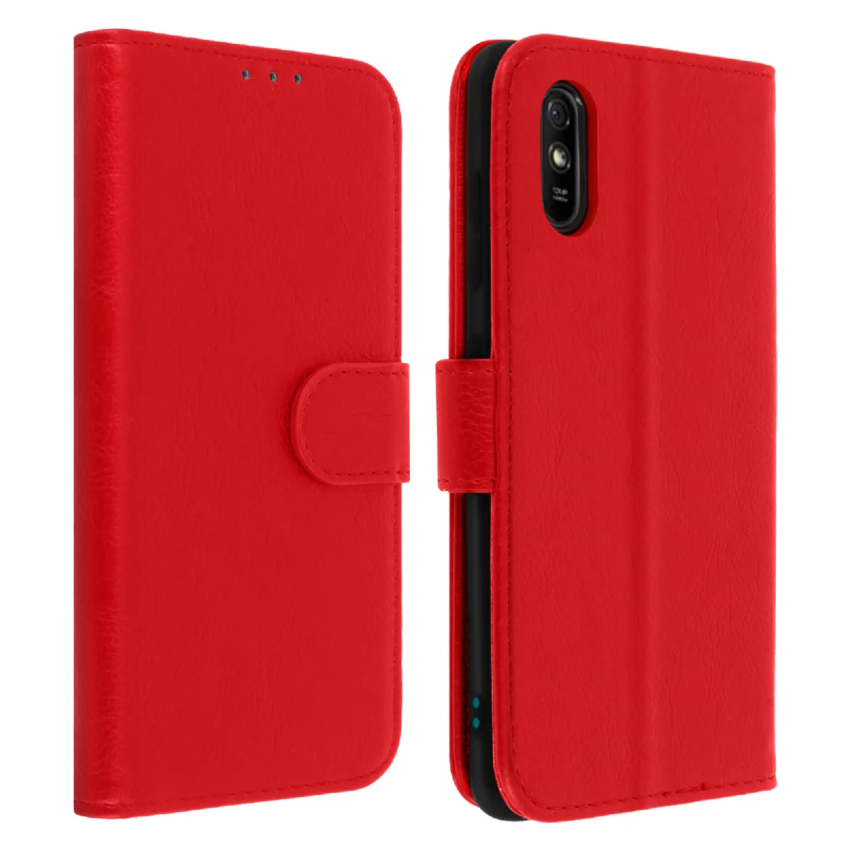 Avizar Rouge Étui Portefeuille Xiaomi Redmi 9A