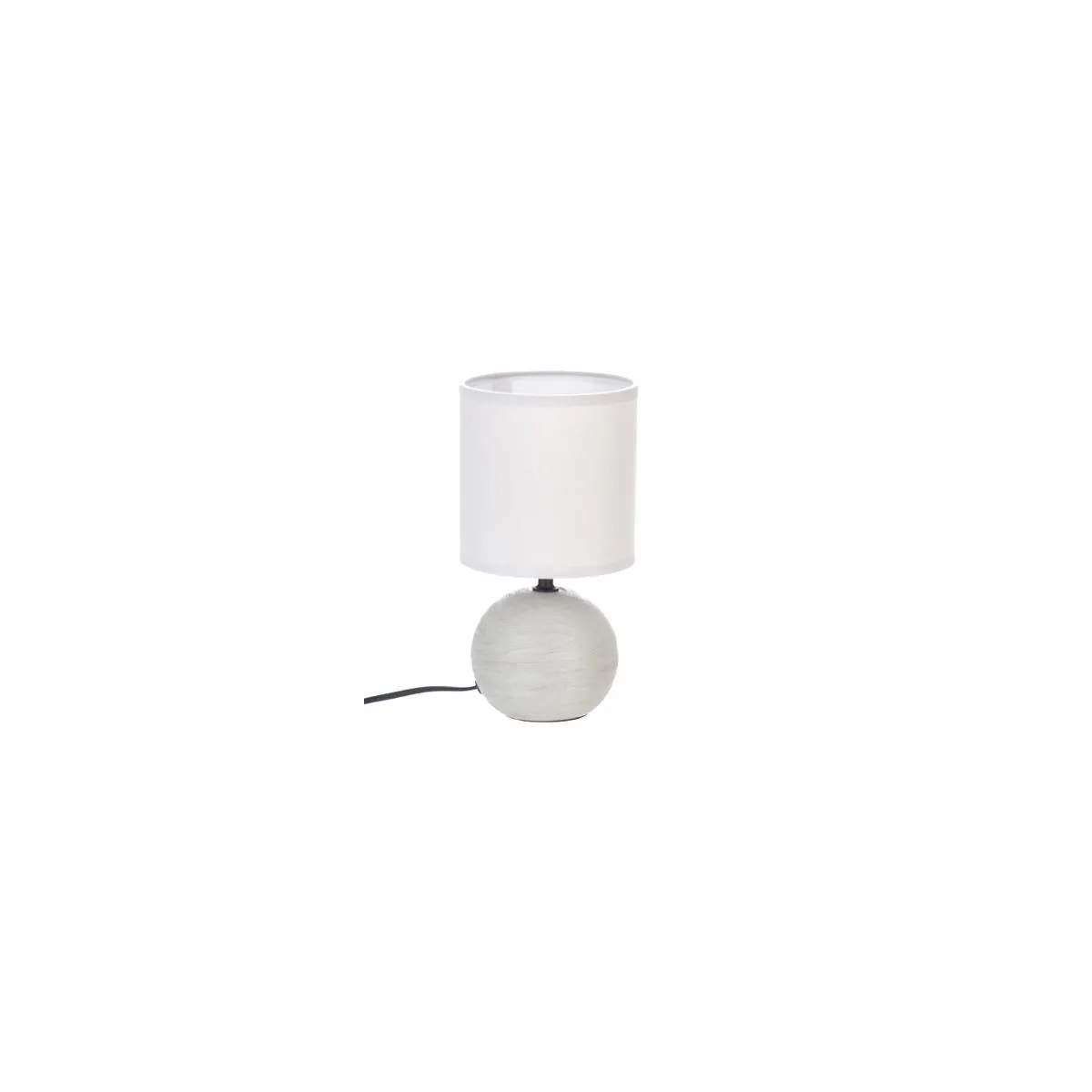 Atmosphera Lampe de chevet boule - Gris